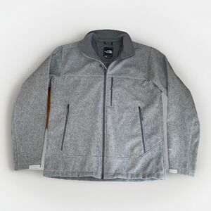 The‎ North Face Men's Gray Windwall Softshell Full Zip Mock Neck Jacket Size: M
